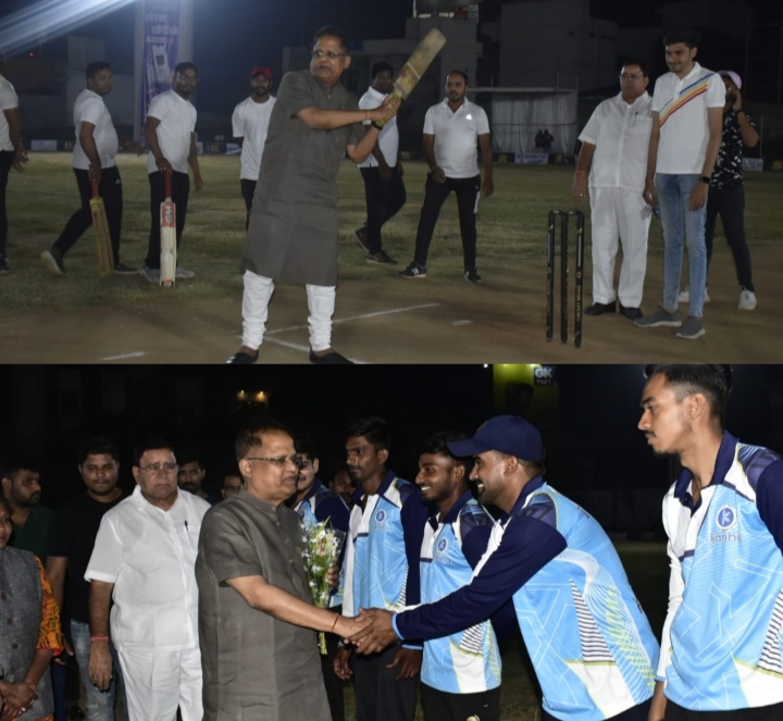 बिलासपुर में सदैव मिला है क्रिकेट को बढावा:- अमर अग्रवाल…  रात्रिकालीन क्रिकेट प्रतियोगिता में सम्मिलित हुए पूर्व मंत्री….